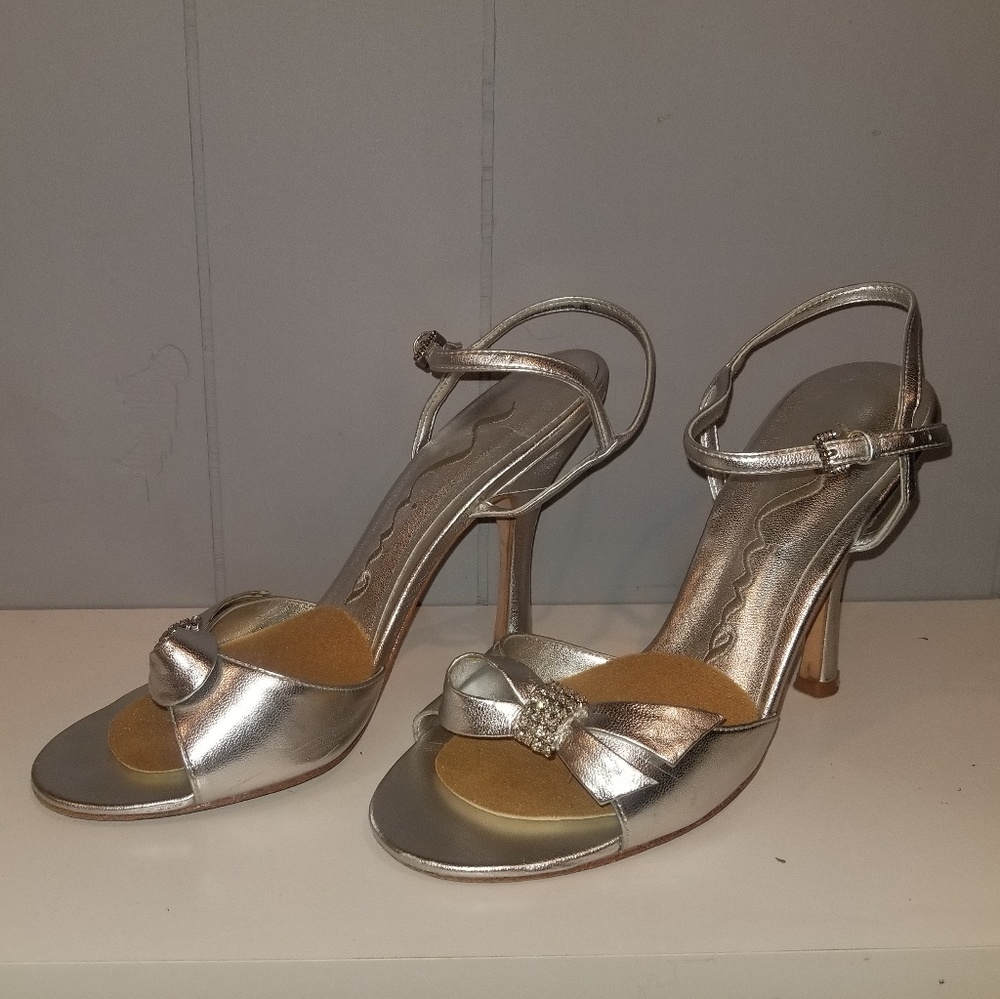 Nina silver heels
